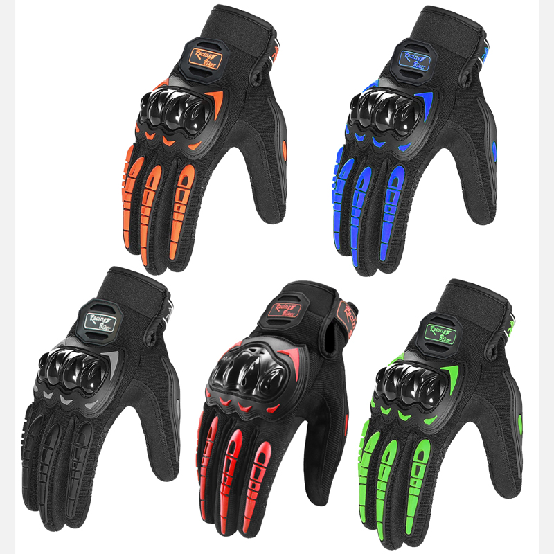 Cyclocross Gearing - Guanti da Moto Estivi Traspiranti Blu