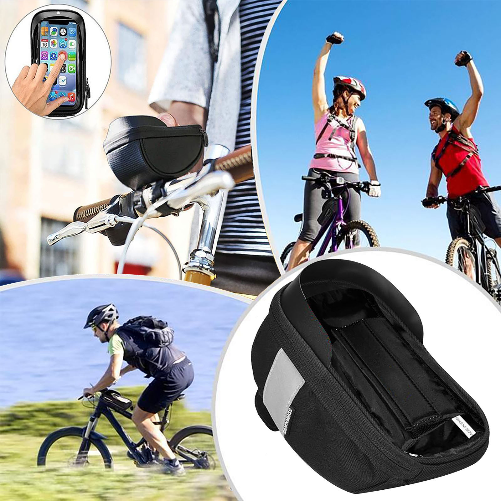 Cycling Gear Duffle - Borsa Impermeabile per Telefono da Bicicletta,
