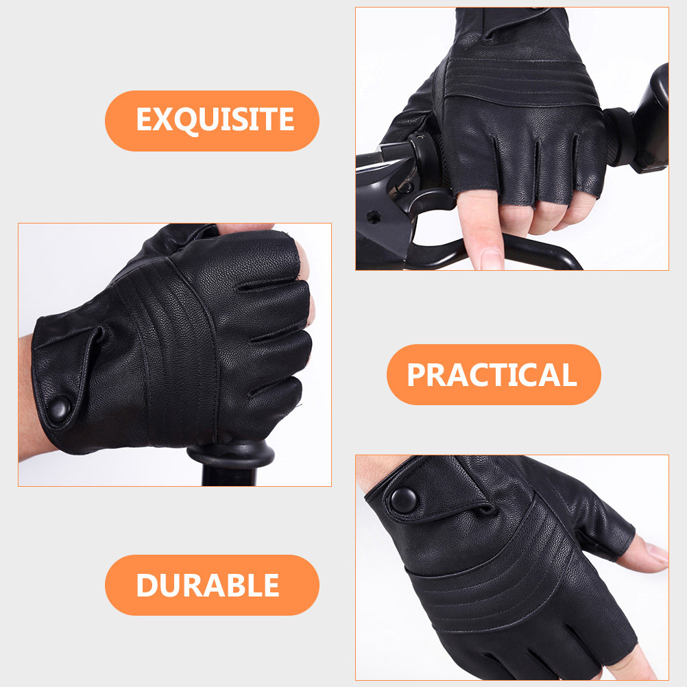 Cycling Gear Black - 1 Paio di Guanti Neri Senza