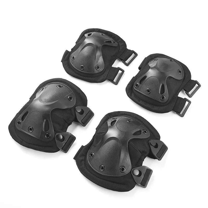 Cycling Gear Padding - Set di Protezioni Tattiche per Ginocchia