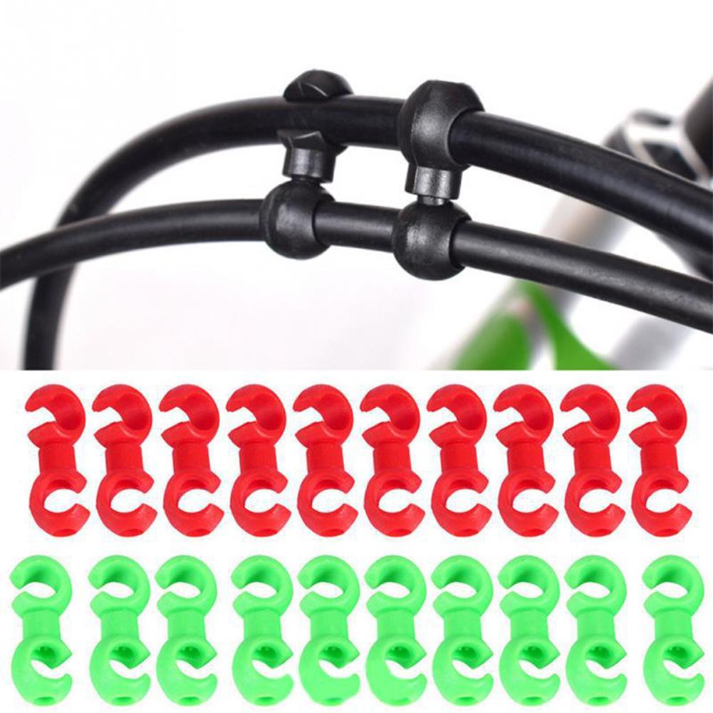 Cycling Gear Guide - 10 Pezzi Clip per Cavi Bicicletta,