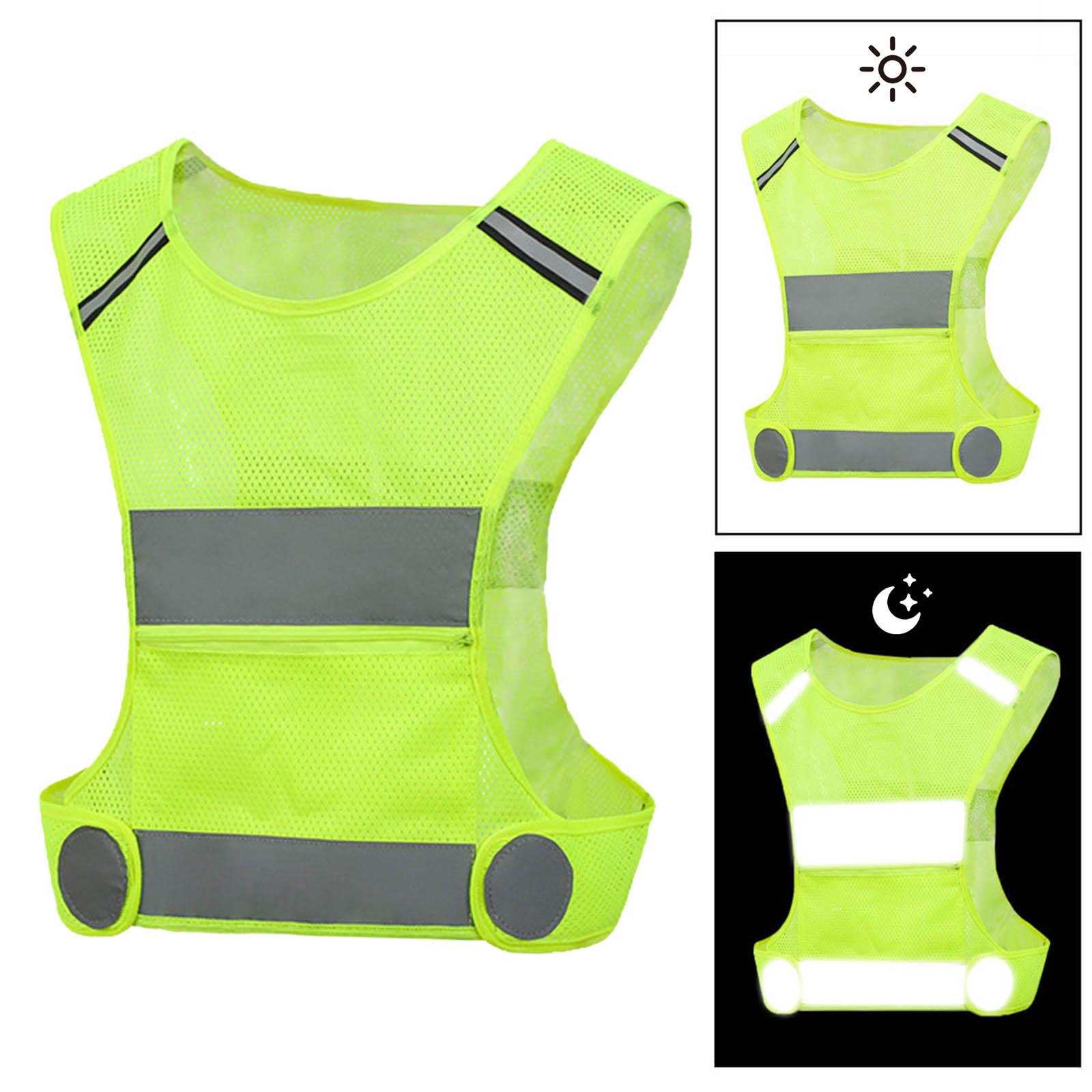 Cycling Visibility Gear - Accessori Riflettenti, Gilet di Sicurezza Fluorescente