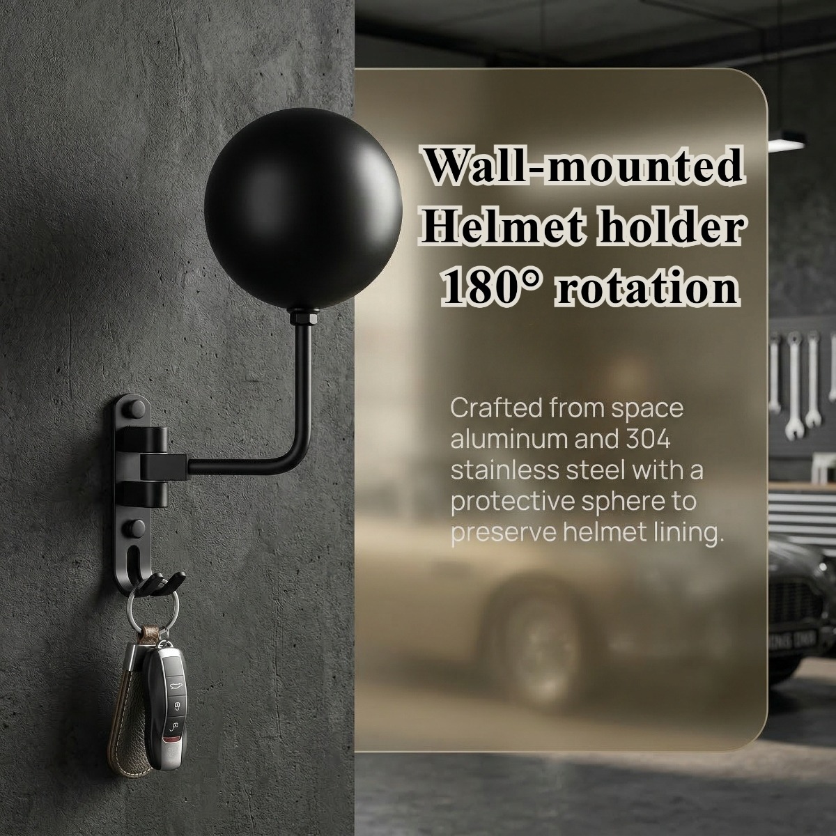 Cycling Gear Wall Mount - 180 ° Supporto Girevole da Parete