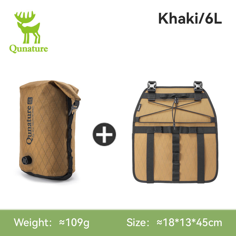 Cycling Gear Duffle - Borsa da Bikepacking Qunature 6/12L, Completamente