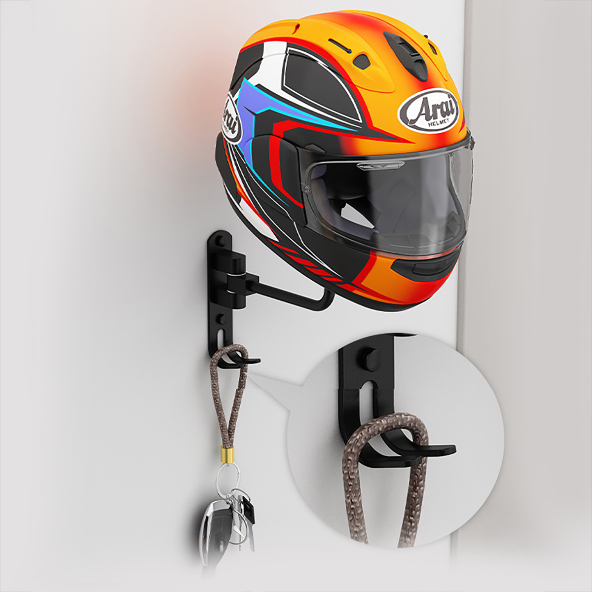 Portacasco per moto in metallo - Cycling Gear Wall Mount recensione e prezzo