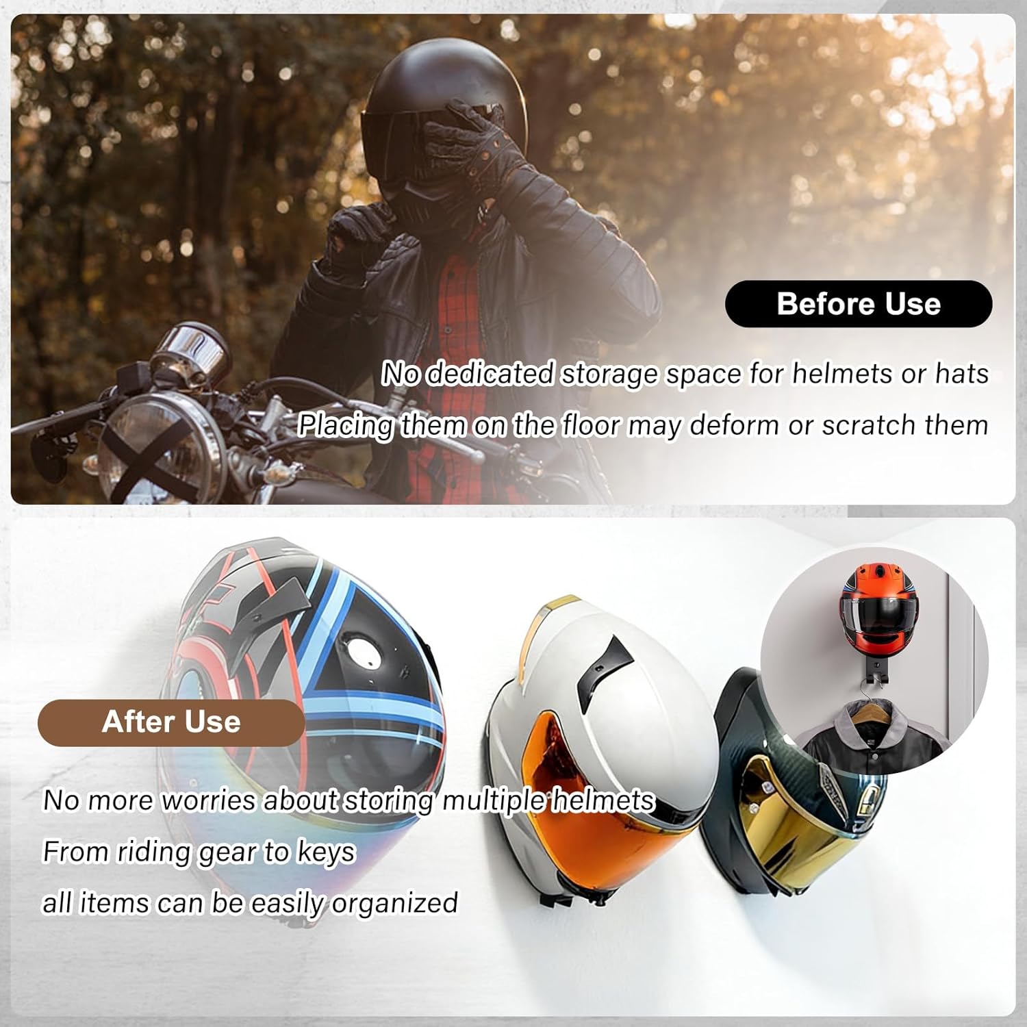 Supporto da Parete per Casco d - Cycling Gear Wall Mount recensione e prezzo